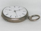 ANTIQUE 48MM CIVIL WAR QUARTIER LOCLE SWISS COIN SILVER POCKET WATCH, RUNNING! — photo 5