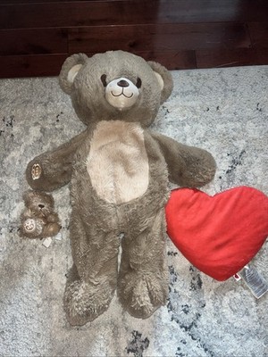 Build-A-Bear Heartwarming Hugs Brown Weighted Teddy Bear  WITH HEART INSERT 2024
