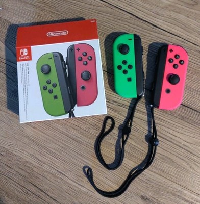 Nintendo Joy-Con Controllers (Pair) - Neon Green/Neon Pink, 10015235