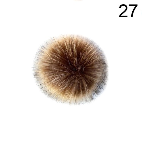 Furry Faux Fur Pom Poms for Knitted Hat Crafts Beanies Apparel Hairball 8cm/10cm - Picture 73 of 78