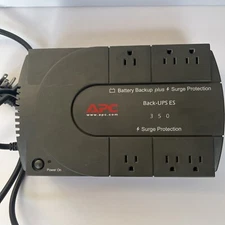APC BE350U Back-UPS ES 350 Battery Backup Surge Protect WITH BATTERY Pre-owned