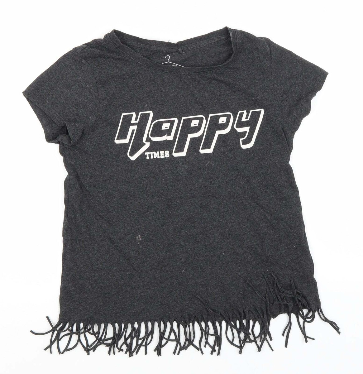 T-shirt Next Fille Coton Gris Basique - Taille 13 Ans - Happy Times