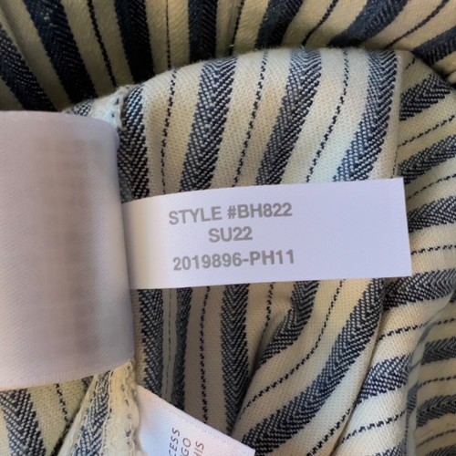 NWT J.Crew Patch-Pocket Pull-On Short in Stripe Size XS White/Blue High Rise - Picture 7 of 10