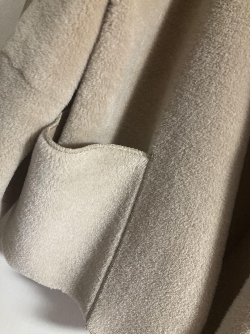 Todayful Stand Collar Boa Jacket Size 38 Beige Wool Blend Todayful Stand Collar Boa Jacket Size 38 Beige Wool Blend