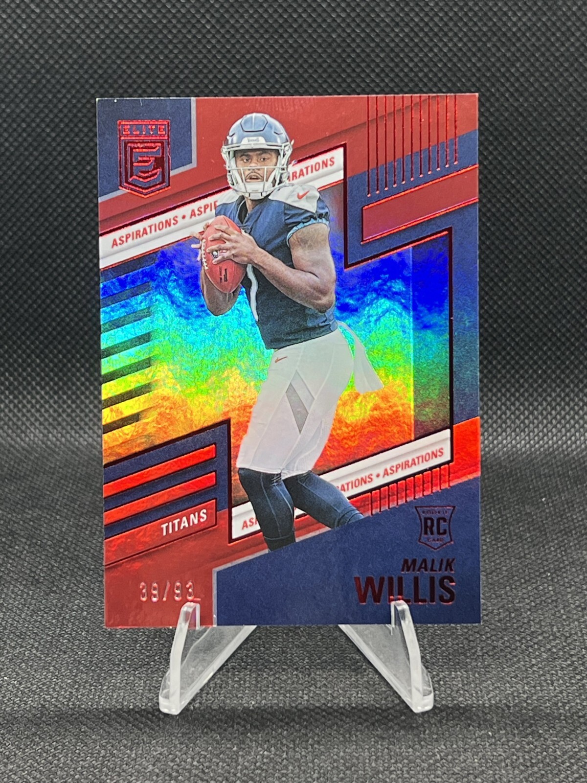 2022 Panini Donruss Elite - Malik Willis Rookie Aspirations Red #102 /93 AA