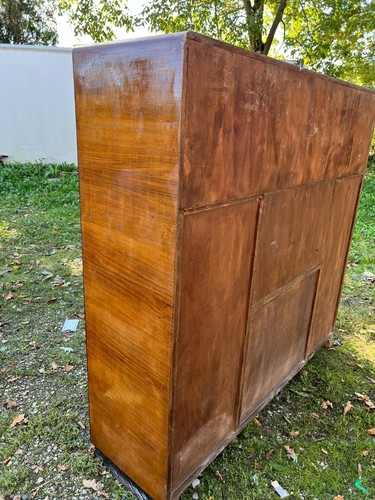 DISPENSA CREDENZA MULTIUSO A ANTE CASSETTI E VETRI SCORREVOLI DEGLI ANNI 50/60 - Foto 5 di 17