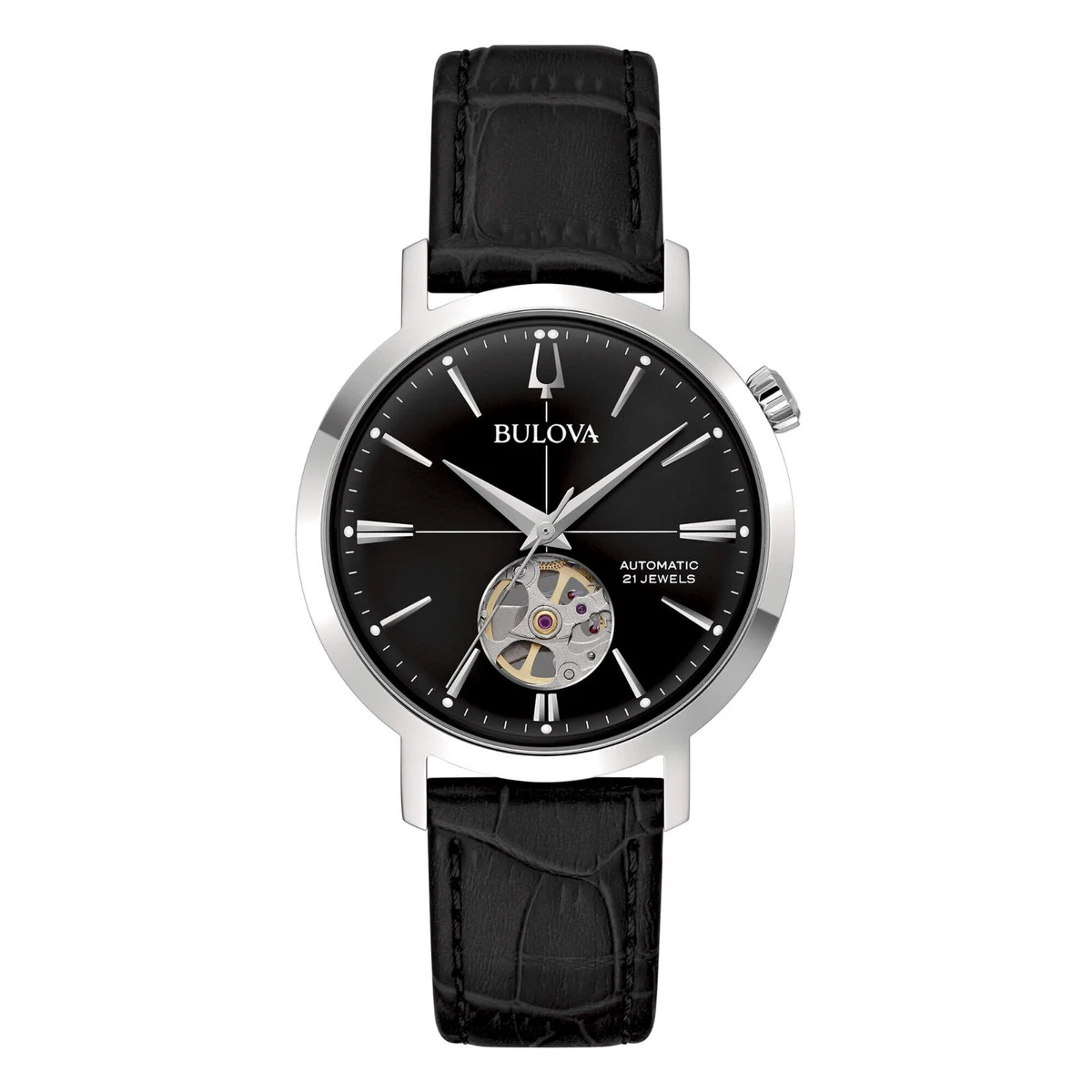 Orologio Uomo Bulova Solo Tempo Automatico In Acciaio Marine Star - Verre Gioielli