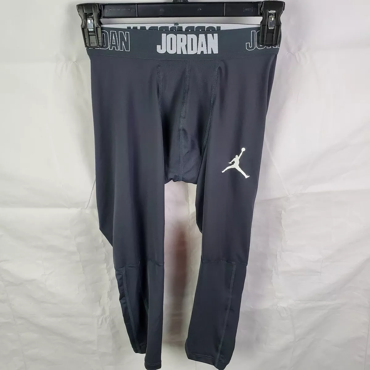 Nike Air Jordan 23 Alpha 3/4 Training Tights Gray AJ1910-060 Men's Small