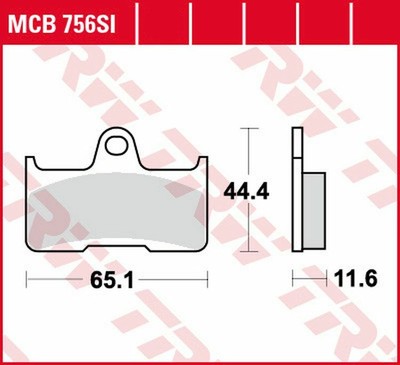 TRW Bremsbelagsatz MCB712SRM – Sinter-Metall Für Kymco Roller (Super-9 U.a.) – Premium-Bremsen Ohne Einfahrzeit