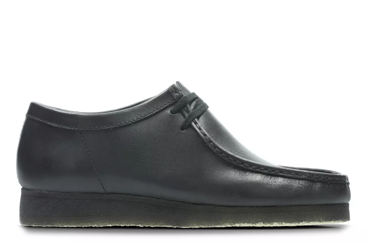 Mens black deals clarks wallabees