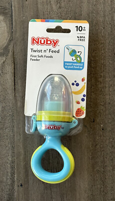 Nuby Twist n' Feed First Soft Foods Feeder For Age 10+ Months BPA Free
