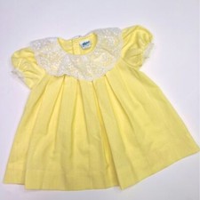 Vintage Fayette lace flutter spring, Easter girls dress size 2T