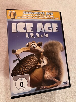 Ice Age 1-4 (Exklusive Box. Scrat Bonus Disc) 5-DVDs | Zustand gut | DVD