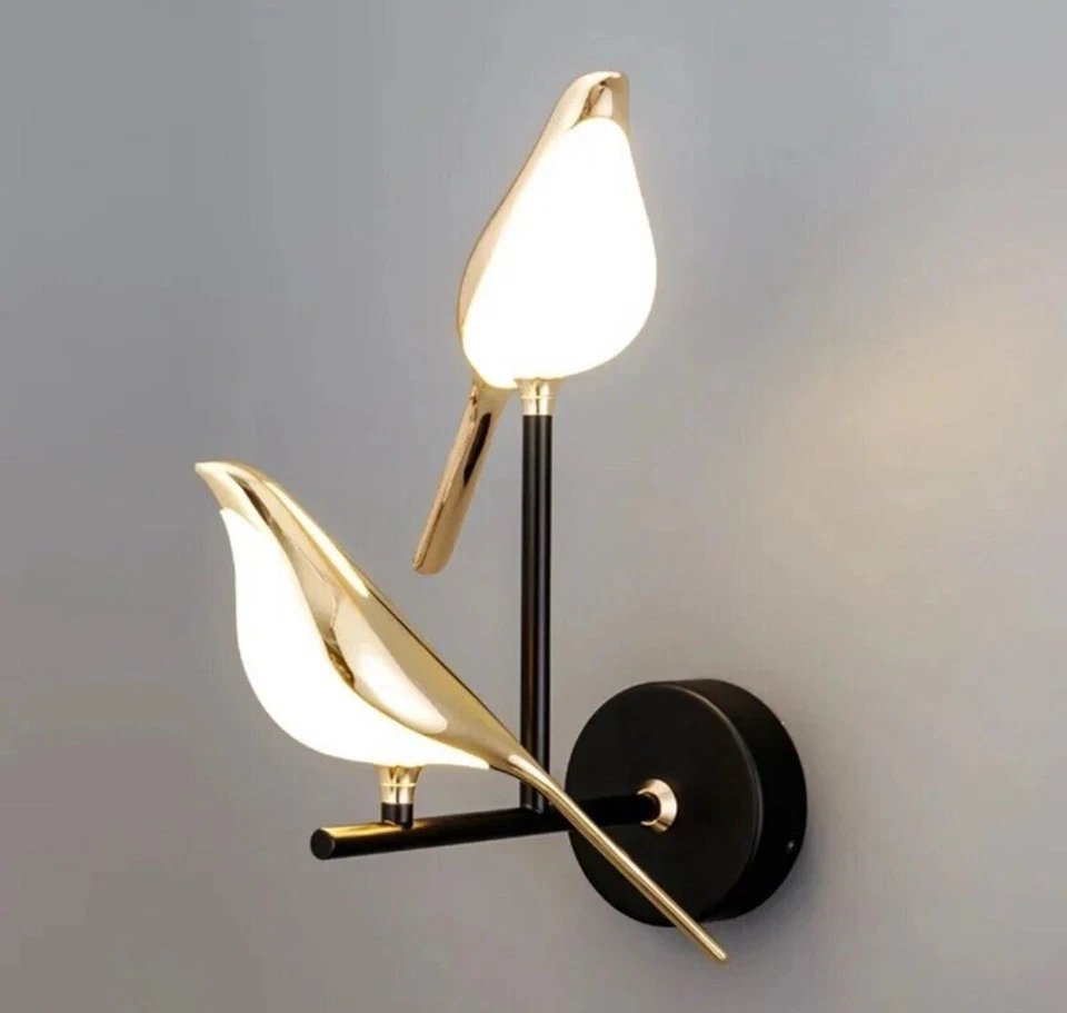 Nordic Golden Bird LED Wandleuchte Schlafzimmer Wohnzimmer Wandleuchte Innen - Bild 2 von 4