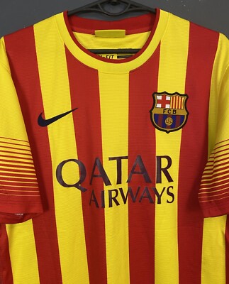 MESSI MENS NIKE FC BARCELONA 2013/2014 AWAY FOOTBALL SOCCER SHIRT