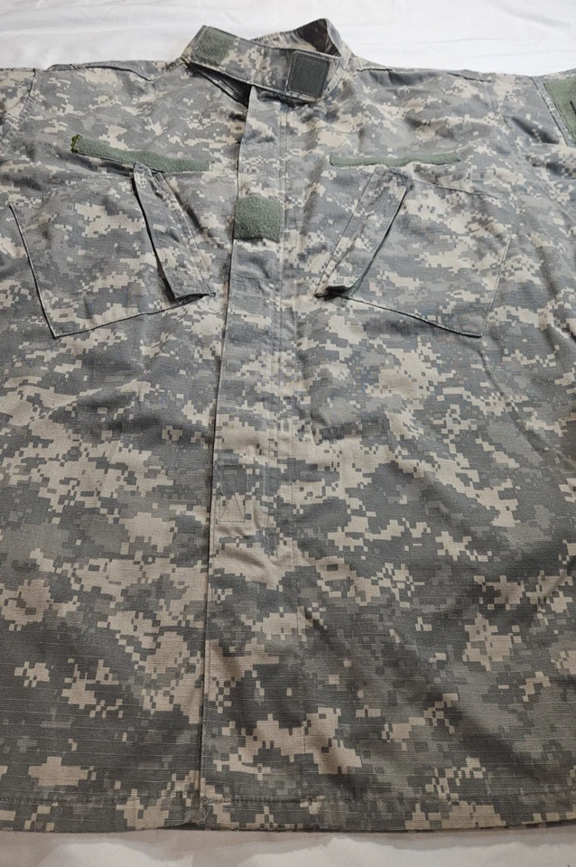 ARMY ACU DIGITAL camo COMBAT UNIFORM SHIRT COAT propper cotton ripstop large LL - Image 3 of 4