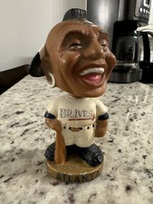 Vintage 1968 Atlanta Braves Nodding Bobblehead with bat Black Base See Photos