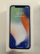 iPhone X 256GB Silver Empty Box No manual, accessories or iPhone, duh