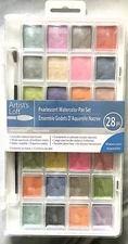 Artist's Loft Pearlescent Watercolor Pan Set (28pc)