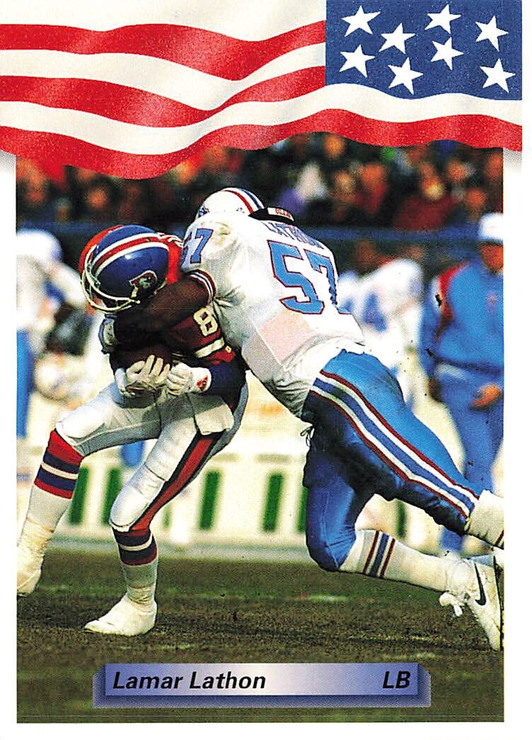 1992 All World #253 Lamar Lathon Houston Oilers