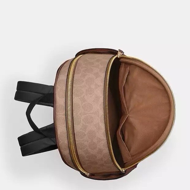 NWT Coach Court Backpack In Blocked Signature Canvas CZ176  display picture 1