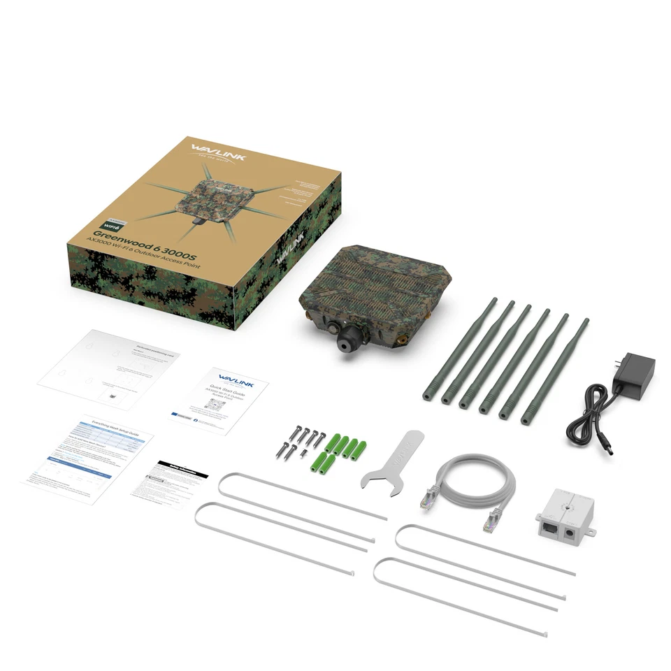 WiFi6 Exterior WiFi Extensor Malla Punto de Acceso AX3000 Largo Alcance Amplificador de Señal Foto 2 de 4