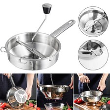 Rotary Manual Food Mill Stainless Steel Fruit Vegetable Ricer Potato Masher Tool