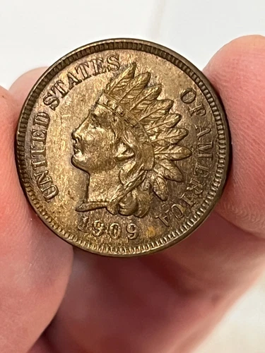 1909 Indian Head Penny Small Cent XF/AU