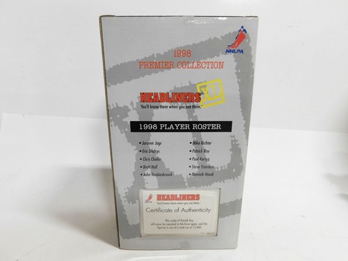 1998 Patrick Roy Headliners XL Limited Edition Collectible/COA Hockey NIB - Picture 2 of 2