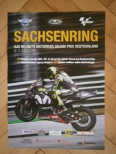 Originales großes Rennplakat Poster Motorrad GP Sachsenring 2019, 42 x 59 cm