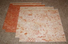 Graphic 45 Double-Sided12x12 Papers(4) ~ Dreamland Collection...Slumber Sea