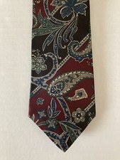 Town Craft Men's Necktie Tie Polyester Multicolor Abstract Made in USA
