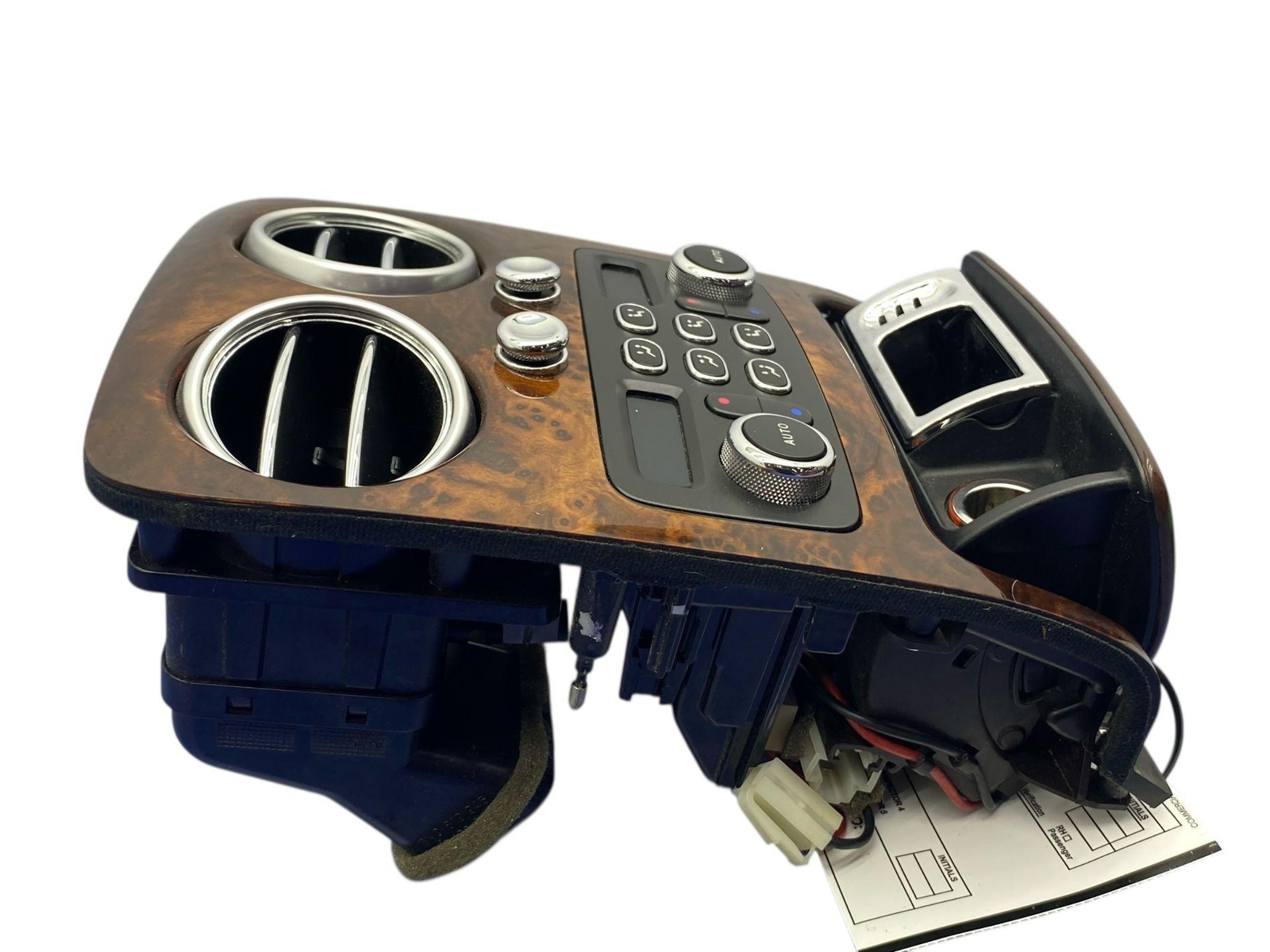 2006-2012 BENTLEY CONTINENTAL REAR AC CONTROL W/ VENT TRAY & TRIM COVER *NOTE*