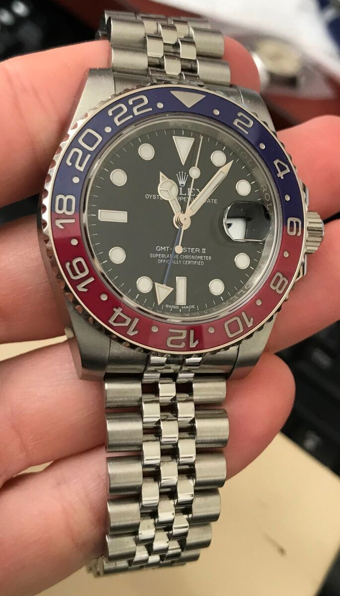 Rolex GMT-Master RED/BLUE II 116710 40MM Ceramic Steel 3186 Rolex GMT-Master RED/BLUE II 116710 40MM Ceramic Steel 3186