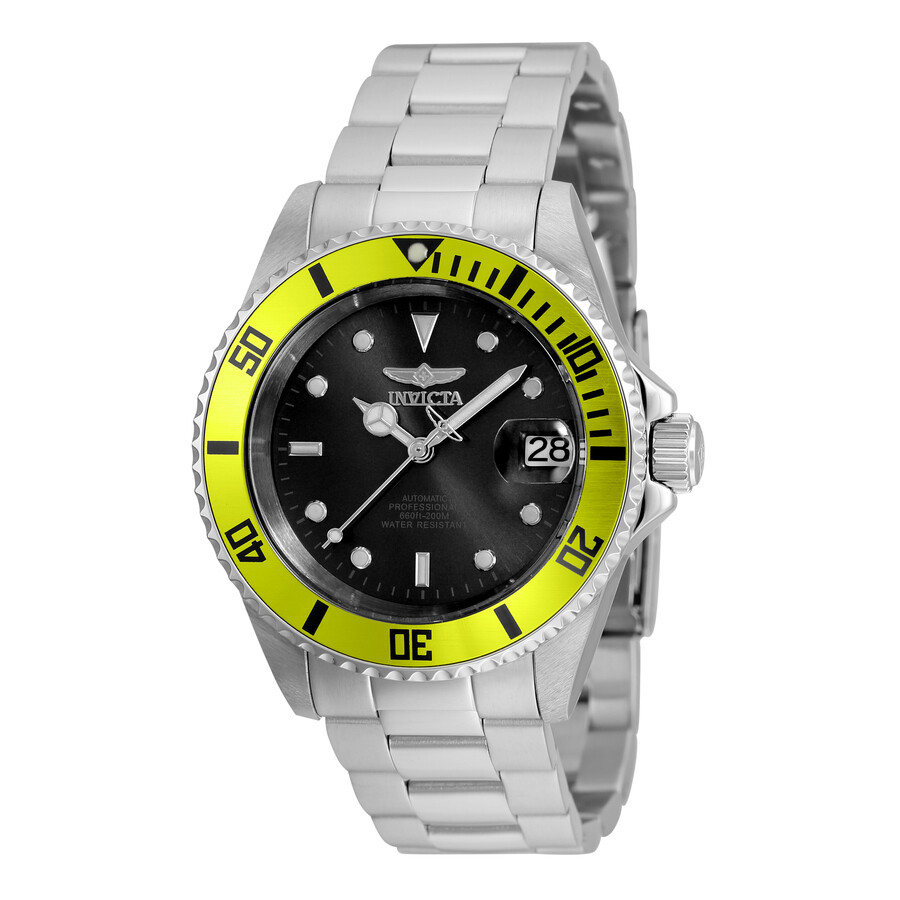 Мужские часы Invicta Pro Diver с черным циферблатом 35842