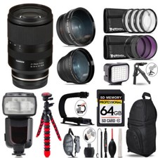 Tamron 17-70mm f/2.8 III-A VC RXD Lens Sony E LED Light Tripod -64GB Kit