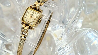 Vintage Helbros Wind Up Mechanical Runs 17 jewel 10K RGP 
