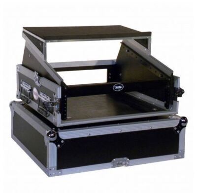Pro X T-2MR LT 2U x 10U Space Slant Combo DJ Rack Case+FREE Sliding Laptop Shelf