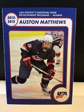 2018/19 AUSTON MATTHEWS USA Hockey NTDP Alumni Card Toronto Maple Leafs-New
