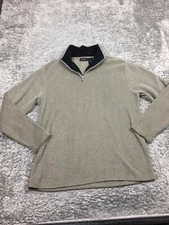 Axcess 1/4 Zip Sweater Mens Size Large Gray Green Sweatshirt