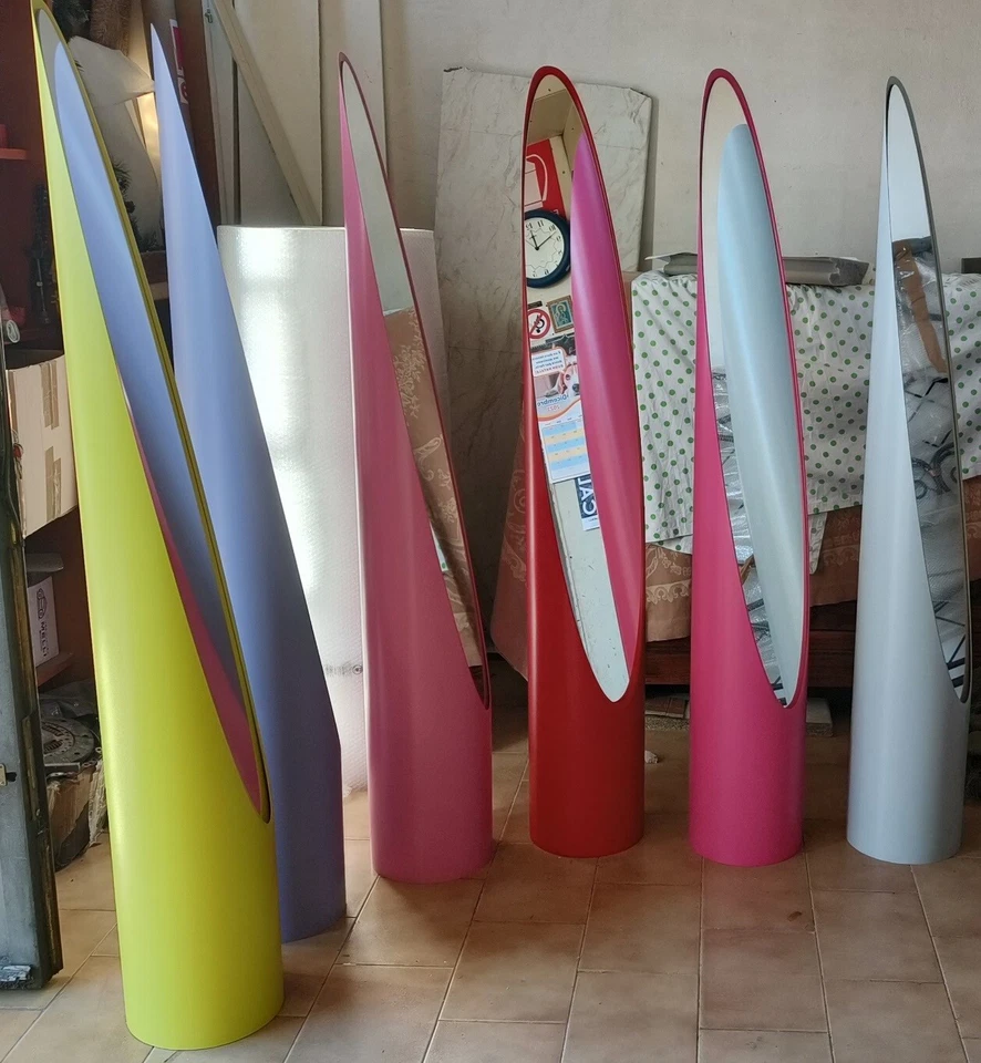 SPECCHIO MOD. UNGHIA SPECCHIERA APPOGGIO A TERRA ABS VARI COLORI - Imagen 3 de 4