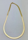 DaneCraft 24KT Gold Over 925 Sterling Silver 13 Gram Herringbone Necklace 18”