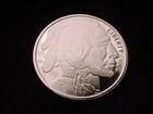 PROOF .999 SILVER ROUND INDIAN--BUFFALO--DESIGN!  #78***