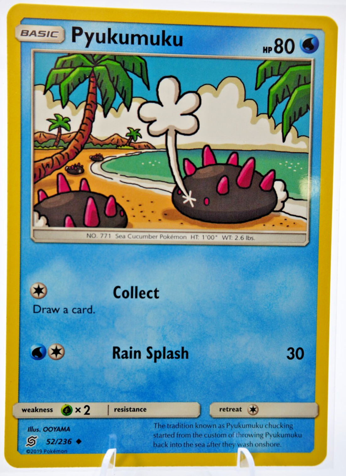 Pyukumuku Pokemon TCG 52/236 Sun & Moon: Unified Minds
