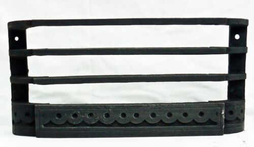 Antique Fireplace Cast Iron 12 1/2"  Inset Opening Front Bars - Picture 1 of 3