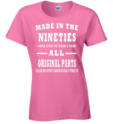 Born In The Nineties Damen T-Shirt Geburtstag Geschenk Oma Oma 90er Mama