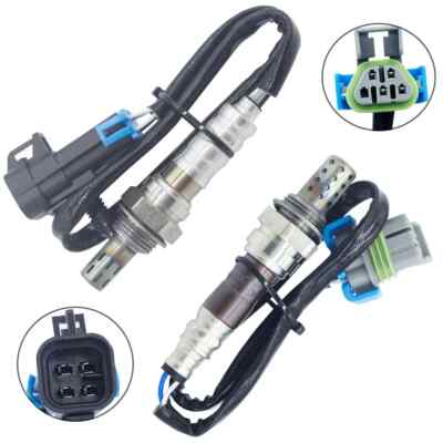 2Pcs O2 Oxygen Sensor Up+Downstream Fits Chevy Equinox Malibu GMC Terrain 2.4L