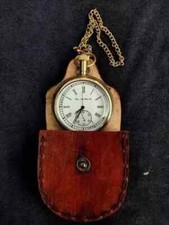 Vintage Antique Brass watch elgin pocket Collectible Brass Pocket Watch GIFT