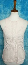 Express Women's Pink Lace Overlay Tank Top Size XS