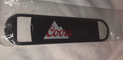 Coors Light Beer Double  BOTTLE  OPENER  Stainless Steel Bar Cans Bartender *NEW